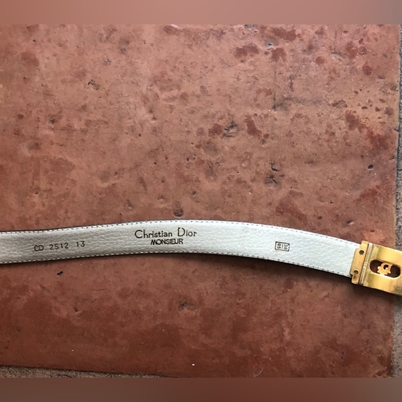 Christian Dior Monsieur leather belt 38 CD - Picture 4 of 5